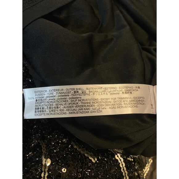 NWT Zara Festive Days Sequin Dress - Womens Size XL - Black and Silver - Picture 6 of 6